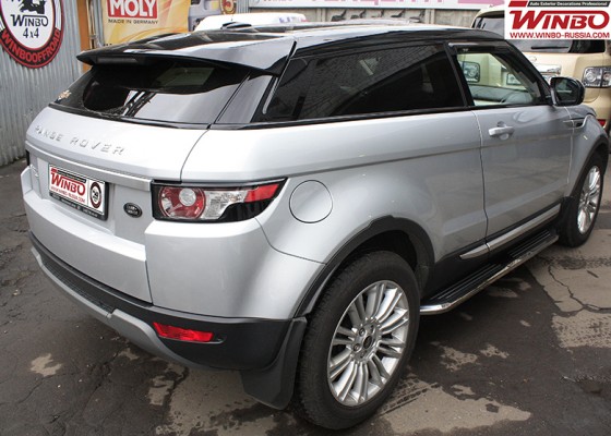 Установка боковых порогов для RANGE ROVER EVOQUE 2011+